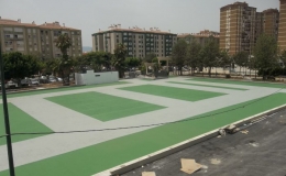 Pistas polideportivas en Centro Deportivo Huelin ( Málaga )