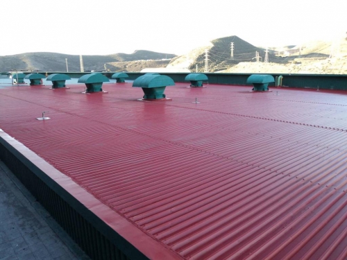Impermeabilización cubierta Edificio Turbina, en Endesa - Carboneras ( Almería )